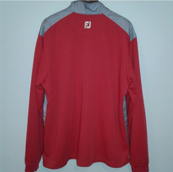 NEW FootJoy Golf Full-Zip Hybrid Jacket Red/Gray XL wind water resistant - Picture 4 of 8
